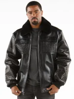 Pelle Pelle Mb Bomber Black Leather Jacket