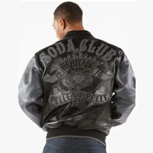 Pelle Pelle Plush Soda Club Black Leather Jacket, pellepelle.us