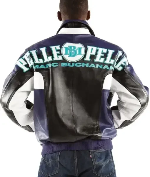 Pelle Pelle Men Marc Buchanan Multicolor Leather Jacket, pellepelle.us