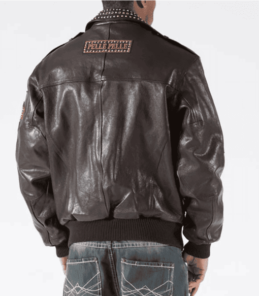 Pelle Pelle Biker Studded Leather Jacket, pellepelle.us