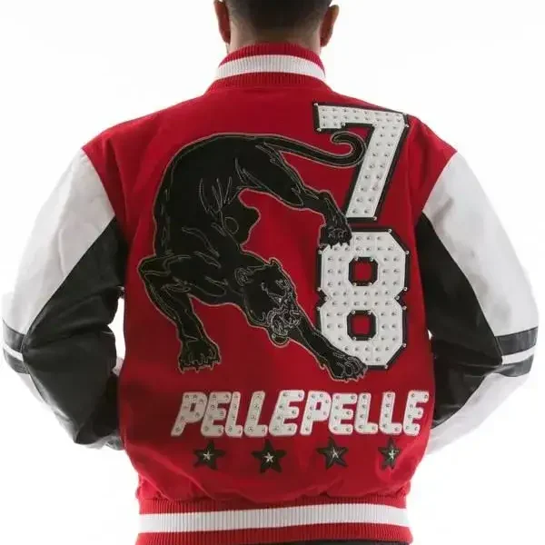 Pelle Pelle Mens 78 Lion Red Jacket. pellepelle.us