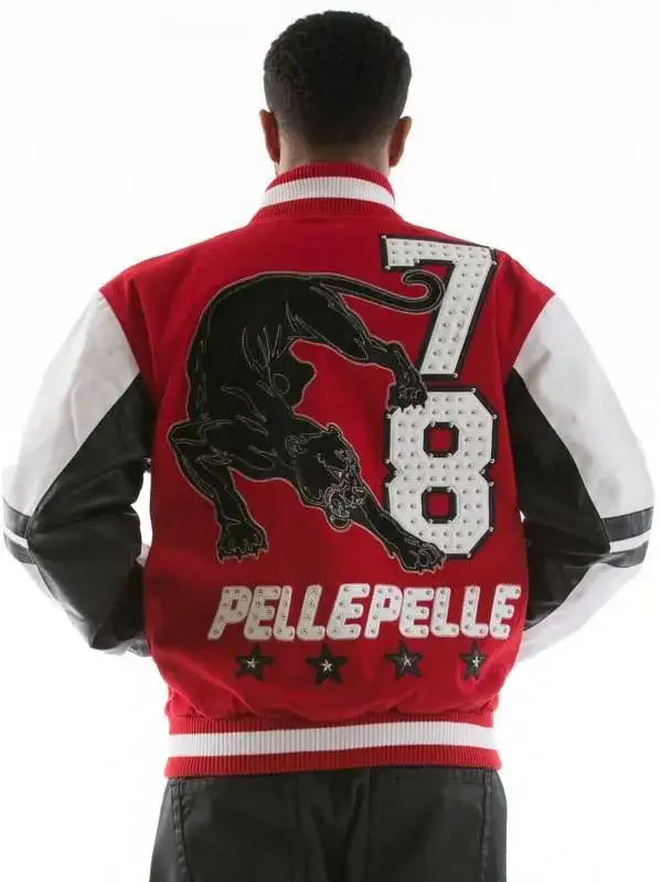 Pelle Pelle Mens 78 Lion Red Jacket. pellepelle.us