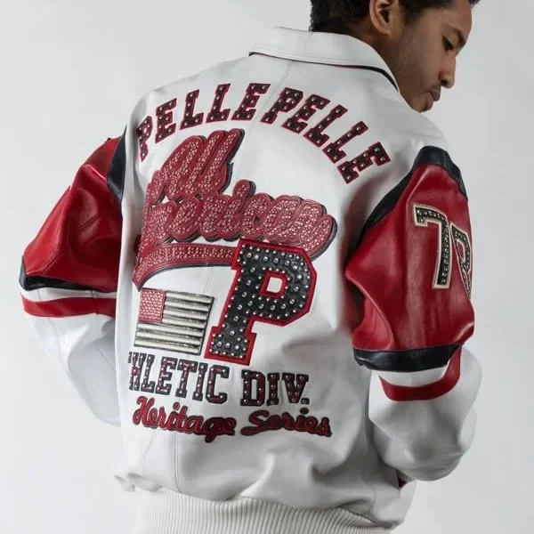 Pelle Pelle American White Leather Jacket, pellepelle.us