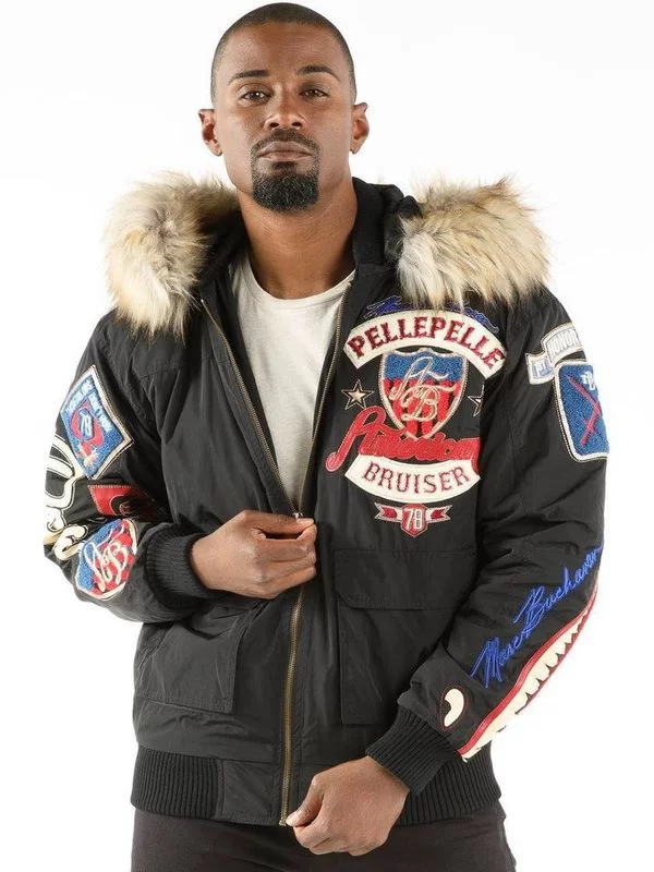 Pelle Pelle Bruiser Black Bombshell Jacket, pellepelle.us