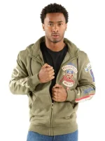 Pelle Pelle American Bruiser Plush Olive Jacket