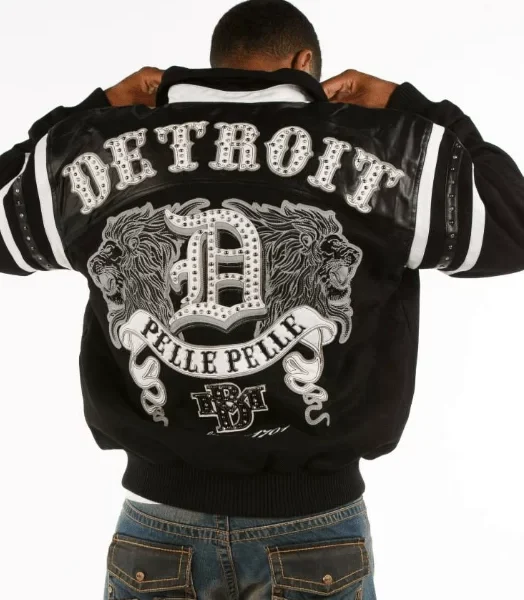 Pelle Pelle Mens Black Detroit Jacket, pellepelle.us