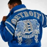 Pelle Pelle Mens Blue Detroit 78 Jacket, pellepelle.us