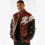 Pelle Pelle Crocodile Brown Men Jacket