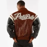 Pelle Pelle Crocodile Brown Men Jacket, pellepelle.us