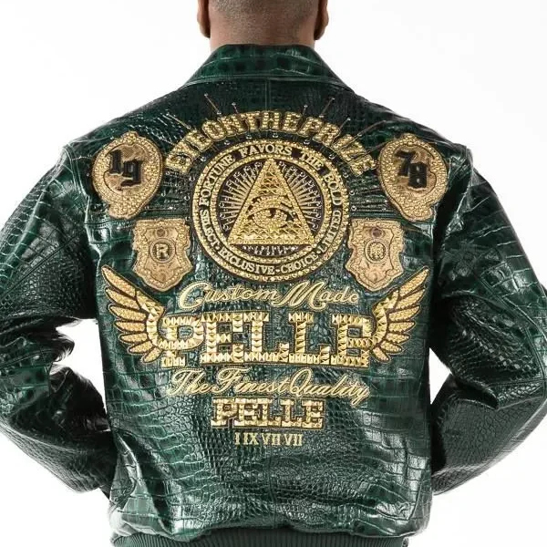 Pelle Pelle Green finest Quality Leather Jacket, pellepelle.us