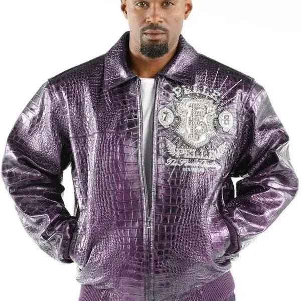 Pelle Pelle Mens Eye On The Prize Light Purple Jacket, pellepelle.us