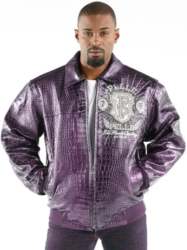 Pelle Pelle Mens Eye On The Prize Light Purple Jacket, pellepelle.us