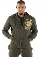 Pelle Pelle Mens Fortune Favors The Bold Olive Tracksuit