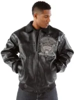 Pelle Pelle Grandmaster Black Plush Leather Jacket