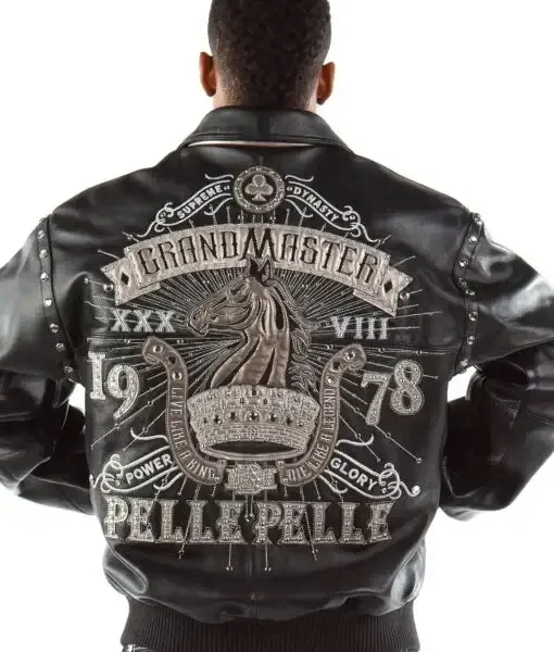 Pelle Pelle Grandmaster Black Plush Leather Jacket, pellepelle.us