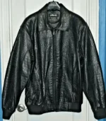 Pelle Pelle Black Alligator Leather Jacket, pellepelle.us