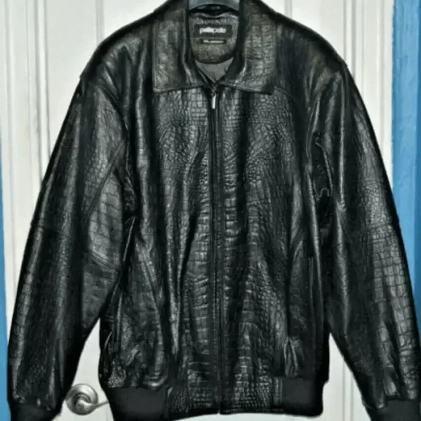 Pelle Pelle Black Alligator Leather Jacket, pellepelle.us