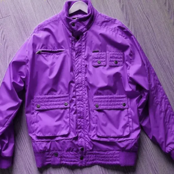 Pelle Pelle Mens Purple Winter Light Jacket, pellepelle.us