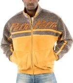 Pelle Pelle Men Classic Yellow Wool Jacket, pellepelle.us