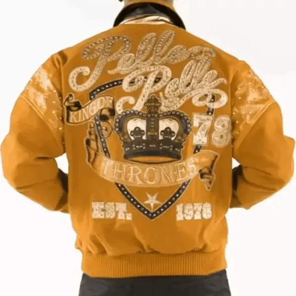 Pelle Pelle King Of Thrones Mustard Wool Jacket, pellepelle.us