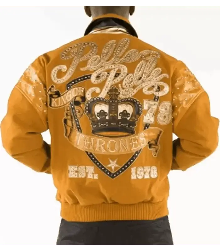 Pelle Pelle King Of Thrones Mustard Wool Jacket, pellepelle.us