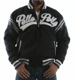 Pelle Pelle Navy Vintage International Wool Jacket