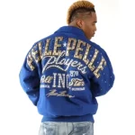 Pelle Pelle Players Mb Blue Wool Jacket