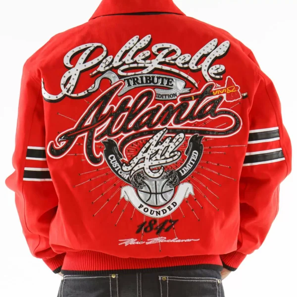 Pelle Pelle Red Atlanta Tribute Special Cut Jacket, pellepelle.us