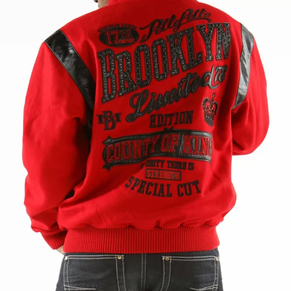 Pelle Pelle Red Brooklyn Tribute Special Cut Jacket, pellepelle.us