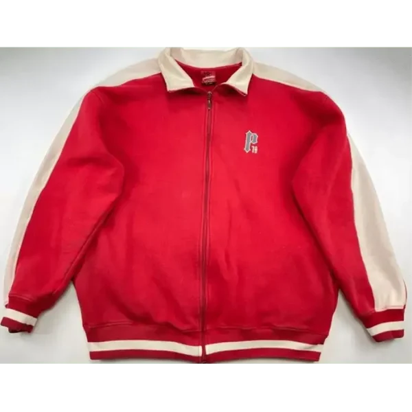 Pelle Pelle Red Varsity Wool Jacket