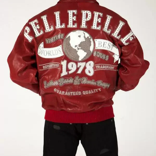 Pelle Pelle Red 1978 Studded Jacket, pellepelle.us