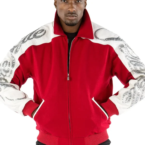 Pelle Pelle Scripted Red Jacket pellepelle.us