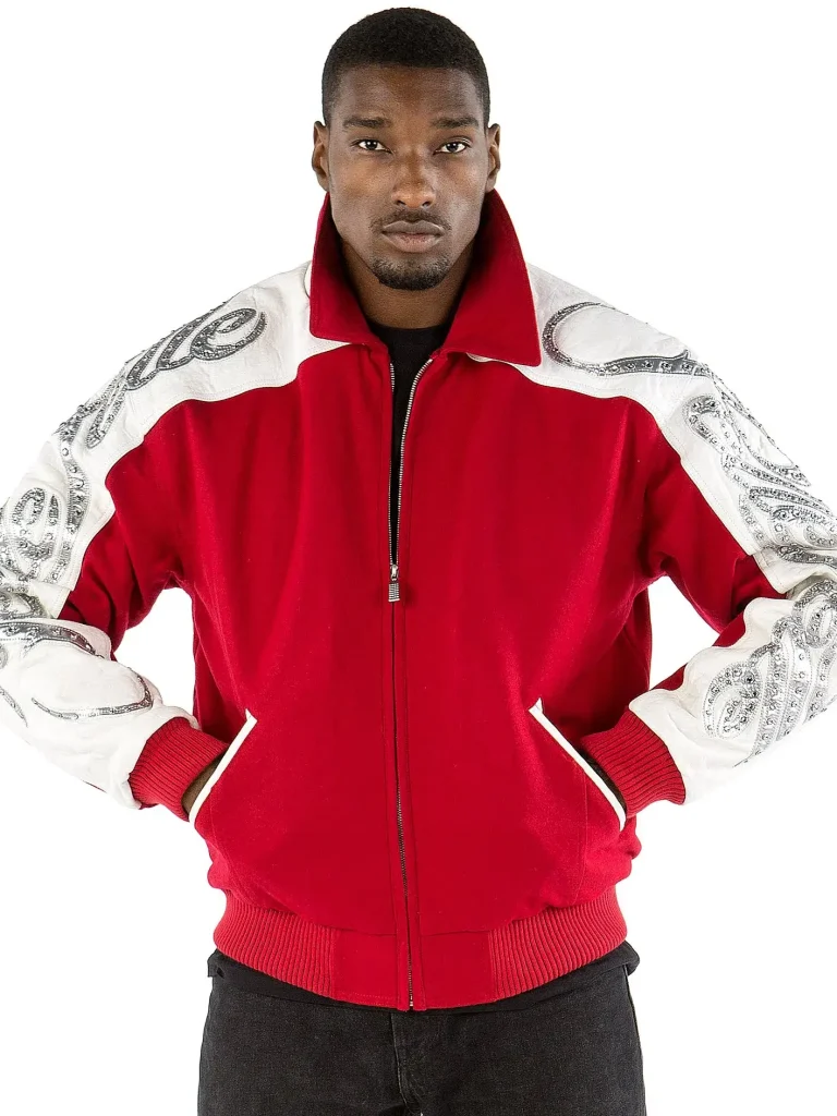 Pelle Pelle Scripted Red Jacket pellepelle.us