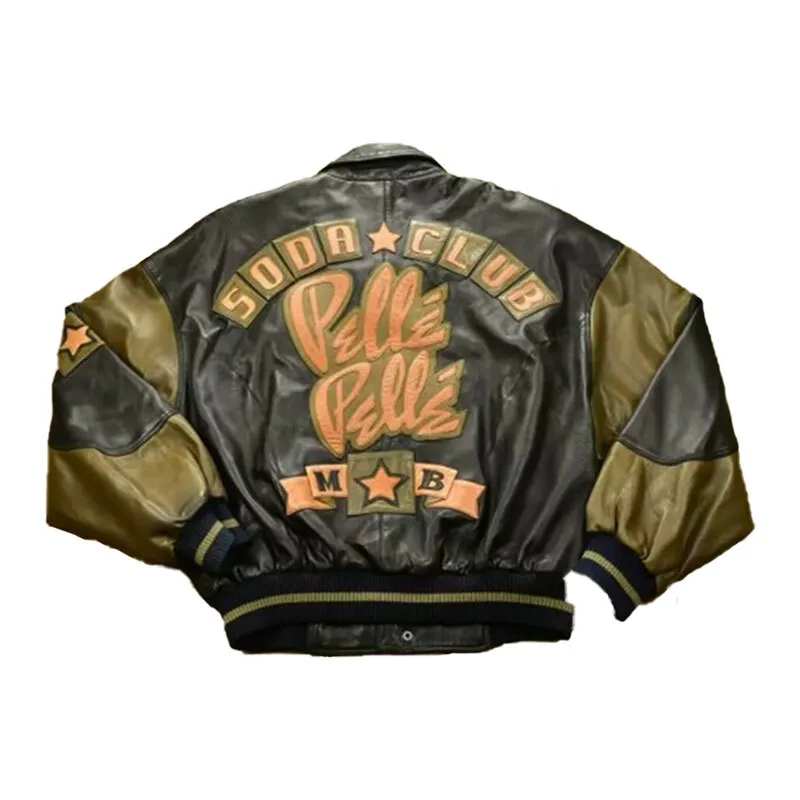 Pelle Pelle Soda Club Marc Buchanan Olive Jacket, pellepelle.us