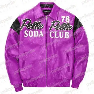 Pelle Pelle Soda Club Plush Dull Purple Jacket, pellepelle.us