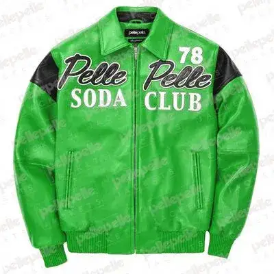 Pelle Pelle Green Soda Club Plush Jacket, pellepelle.us