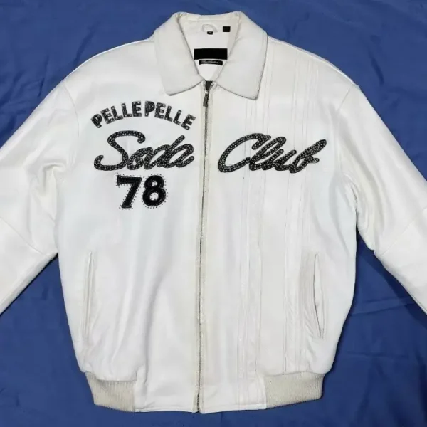 Pelle Pelle Soda Club White Jacket, pellepelle.us