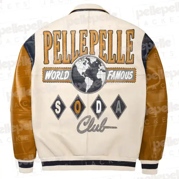 Pelle Pelle World Famous Brown Soda Club Plush Jacket, pellepelle.us