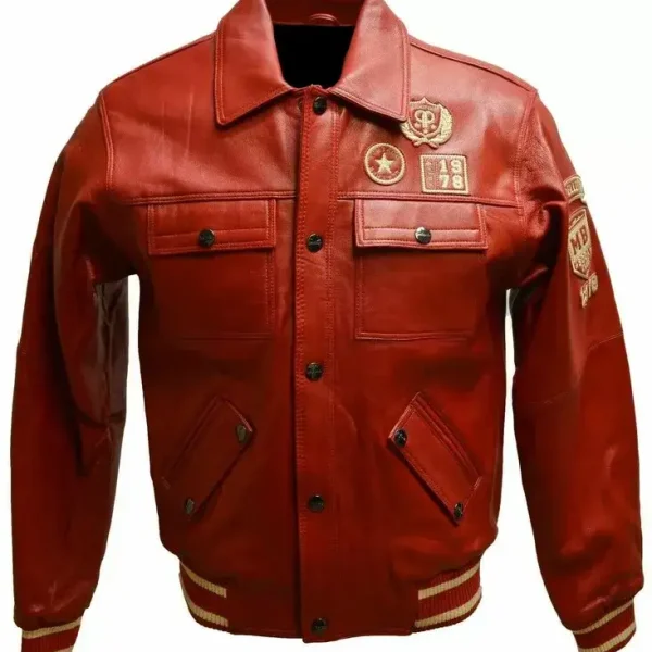 Pelle Pelle Vintage Red Leather Jacket, pellepelle.us