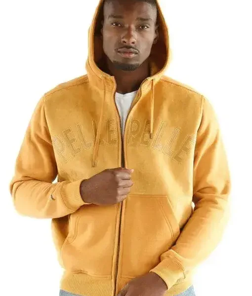 Pelle Pelle Wheat Hooded Midlayer Jacket, pellepelle.us