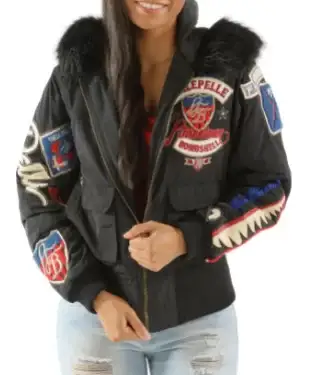 Pelle Pelle American Bruiser Plush Black Jacket, pellepelle.us