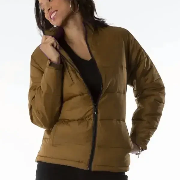 Pelle Pelle Womens Brown Puffer Jacket, pellepelle.us