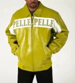 Pelle Pelle Yellow White Worlds Best 1978 Studded Jacket