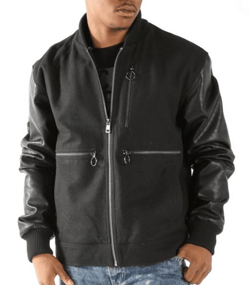 Pelle Pelle Men Black Wool Jacket, pellepelle.us