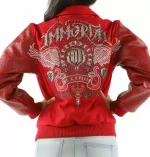 Red Pelle Pelle Immortal Worldwide Revolution Jacket