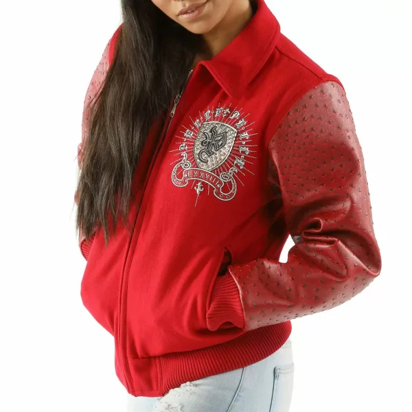 Red Pelle Pelle Immortal Worldwide Revolution Jacket , PELLEPELLE.US