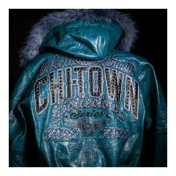 Pelle Pelle Chi-Town Leather Fur Hood Jacket, pellepelle.us