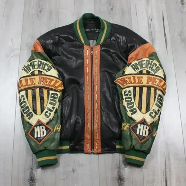 Pelle Pelle America Soda Club MB Leather Jacket, PELLEPELLE.US