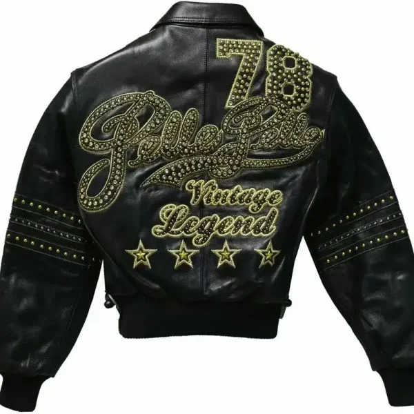 Pelle Pelle Legend 78 Black Stud Jacket, pellepelle.us