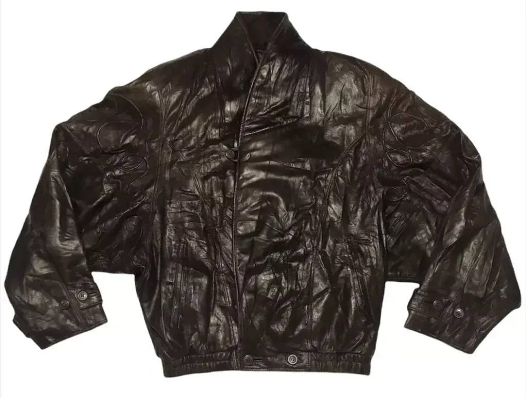 Pelle Pelle Shiny Black Bomber Leather Jacket, pellepelle.us